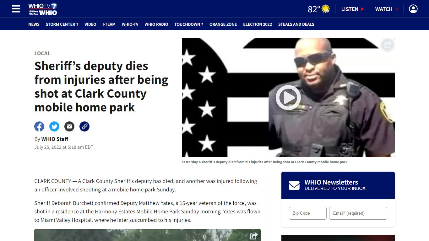 Sheriff’s deputy dies from injuries after being shot at Clark County ...